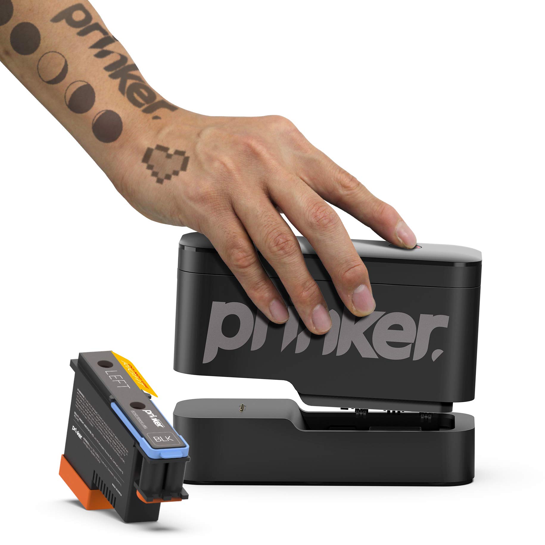 Temporäre Tattoos mit Handheld-Drucker in Sekunden auf der Haut